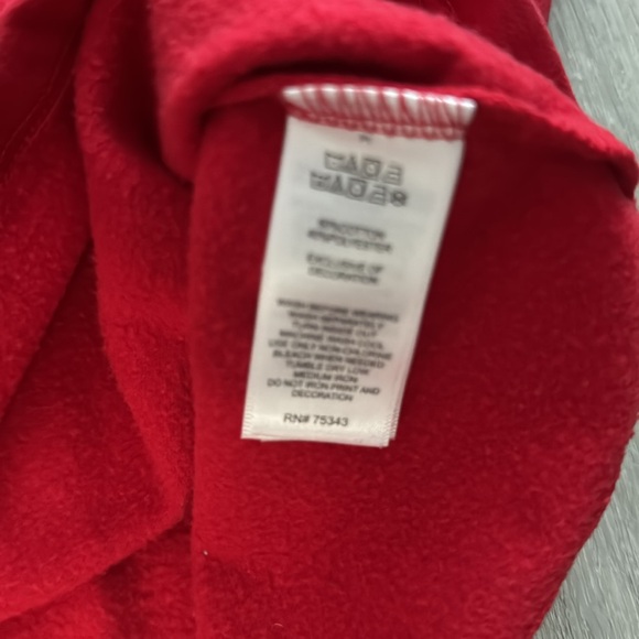 Nula Bug Red Long Sleeve White Polka Dot Dress with 2 Reindeer Pockets Size 5T - Picture 7 of 8